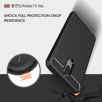 Capa para Huawei Mate 10 Lite, Techsuit, Carbono, Preta