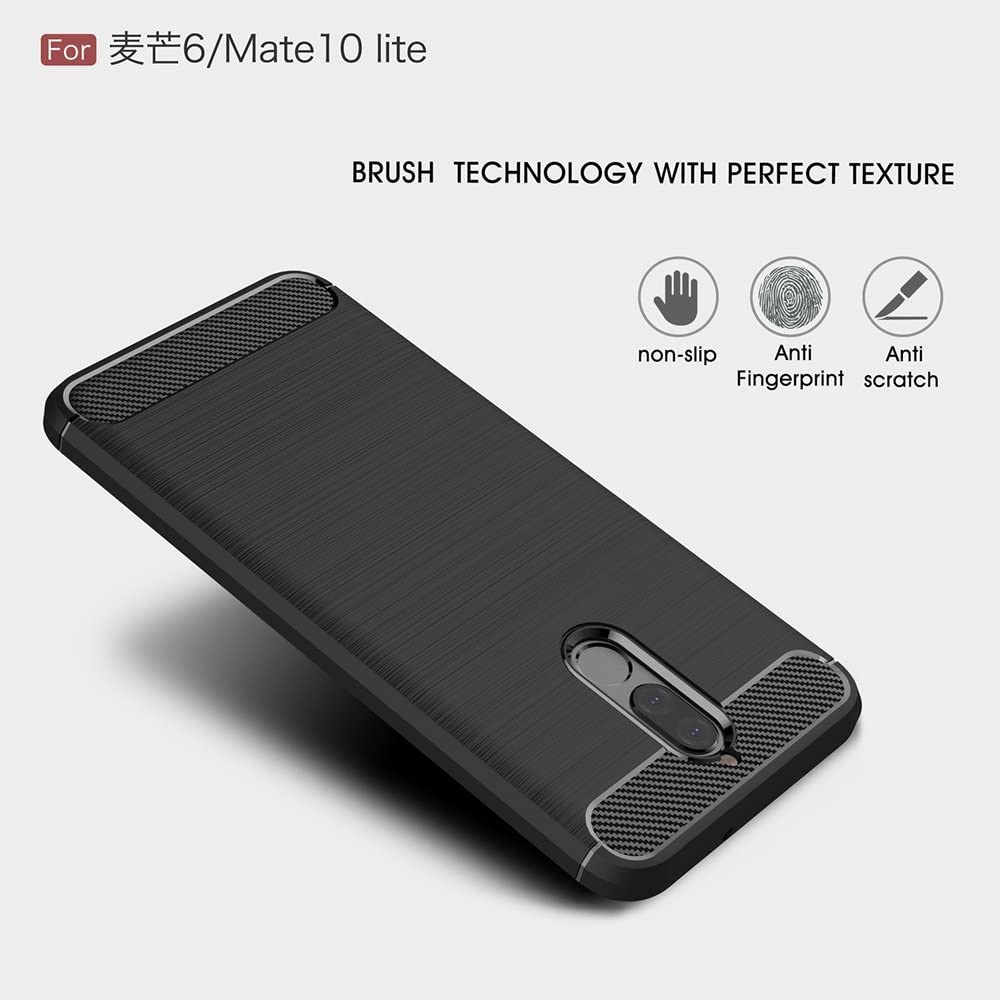Capa para Huawei Mate 10 Lite, Techsuit, Carbono, Preta