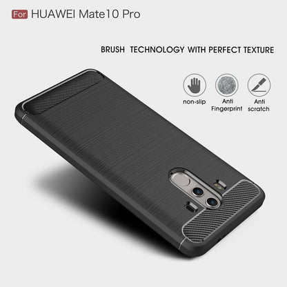 Capa para Huawei Mate 10 Pro, Techsuit, Carbono, Preta