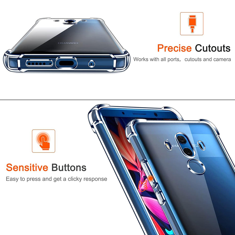 Capa para Huawei Mate 10 Pro, Techsuit, Shockproof Clear, Transparente