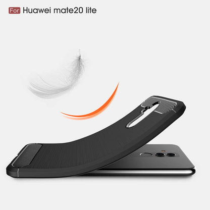Capa para Huawei Mate 20 Lite, Techsuit, Carbono, Preta