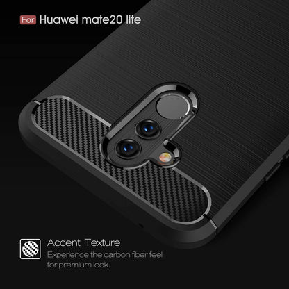 Capa para Huawei Mate 20 Lite, Techsuit, Carbono, Preta