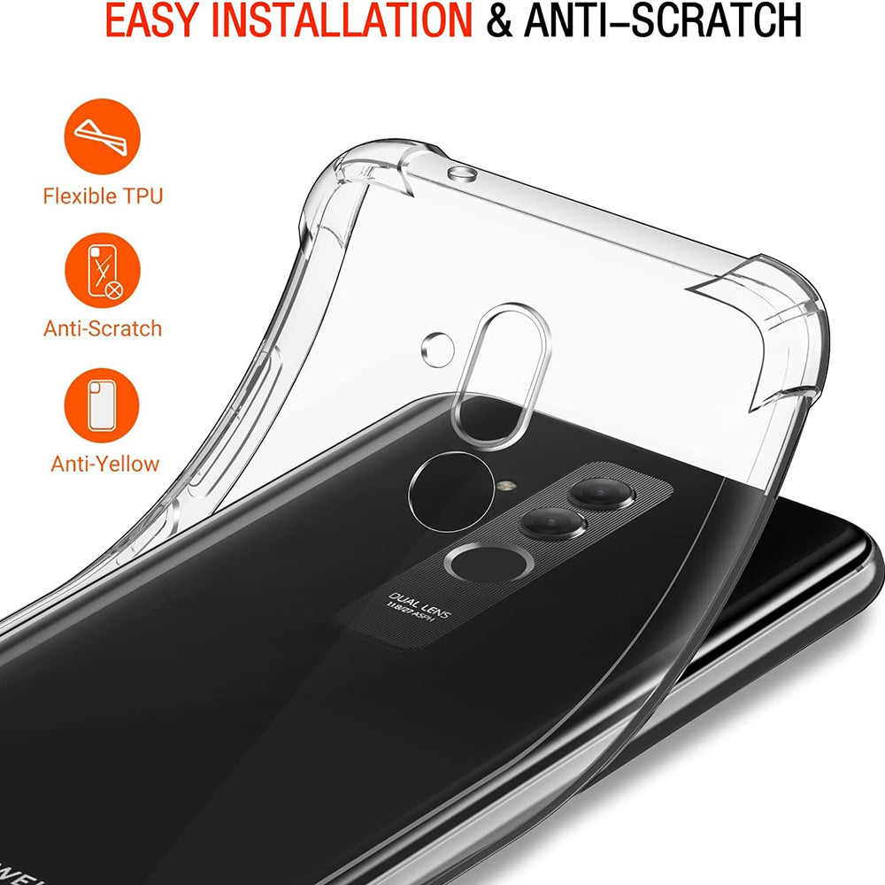 Capa para Huawei Mate 20 Lite, Techsuit, Shockproof Clear, Transparente