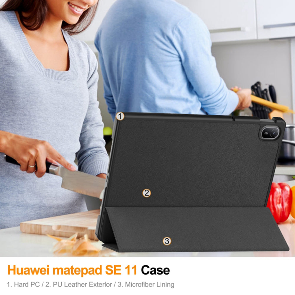 Capa para Huawei MatePad SE 11, Techsuit, FoldPro, Preta