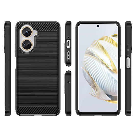 Capa para Huawei nova 10 SE, Techsuit, Carbono, Preta