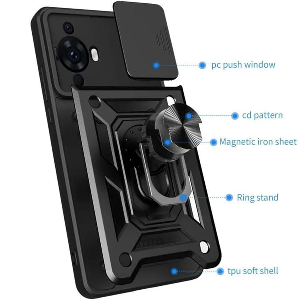Capa para Huawei nova 12s / nova 11, Techsuit, CamShield, Preta