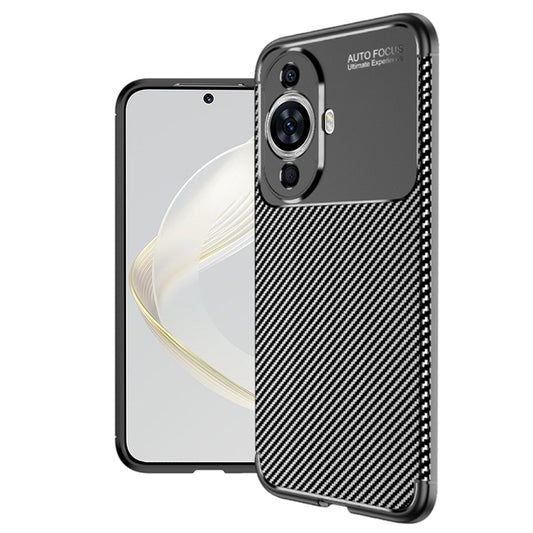 Capa para Huawei nova 12s / nova 11, Techsuit, Fibra de Carbon, Preta