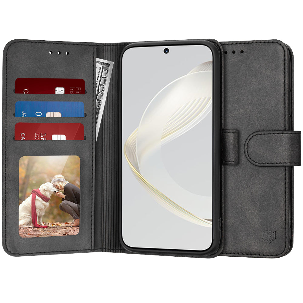 Capa para Huawei nova 12s / nova 11, Techsuit, Diary Book, Preta
