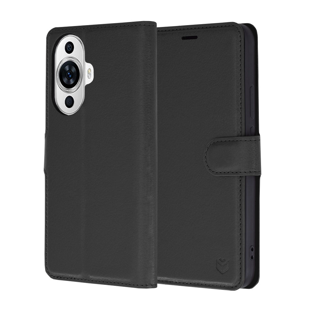 Capa para Huawei nova 12s / nova 11, Techsuit, Leather Folio, Preta