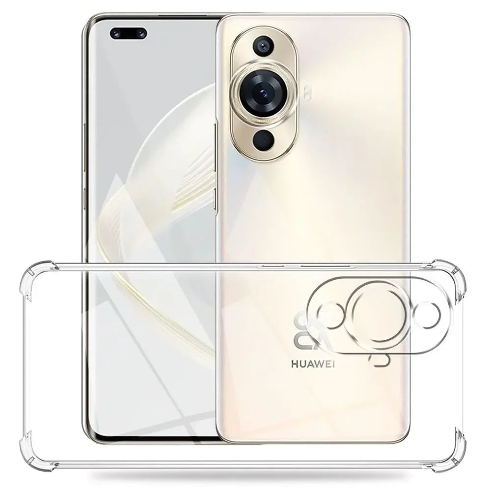 Capa para Huawei nova 12s / nova 11, Techsuit, Transparente à prova de choque, Transparente