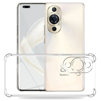 Capa para Huawei nova 12s / nova 11, Techsuit, Transparente à prova de choque, Transparente