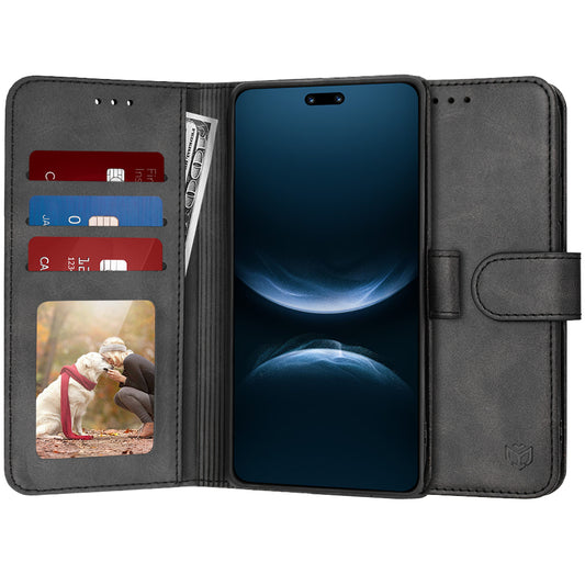 Capa para Huawei nova 14 Pro, Techsuit, Diary Book, Preta