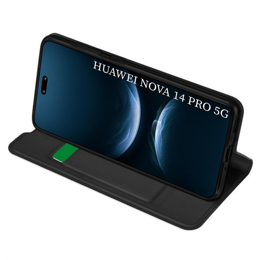 Capa para Huawei nova 14 Pro, Techsuit, Magskin Book, Preta