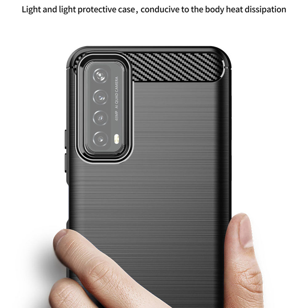 Capa para Huawei P smart 2021, Techsuit, Carbono, Preta