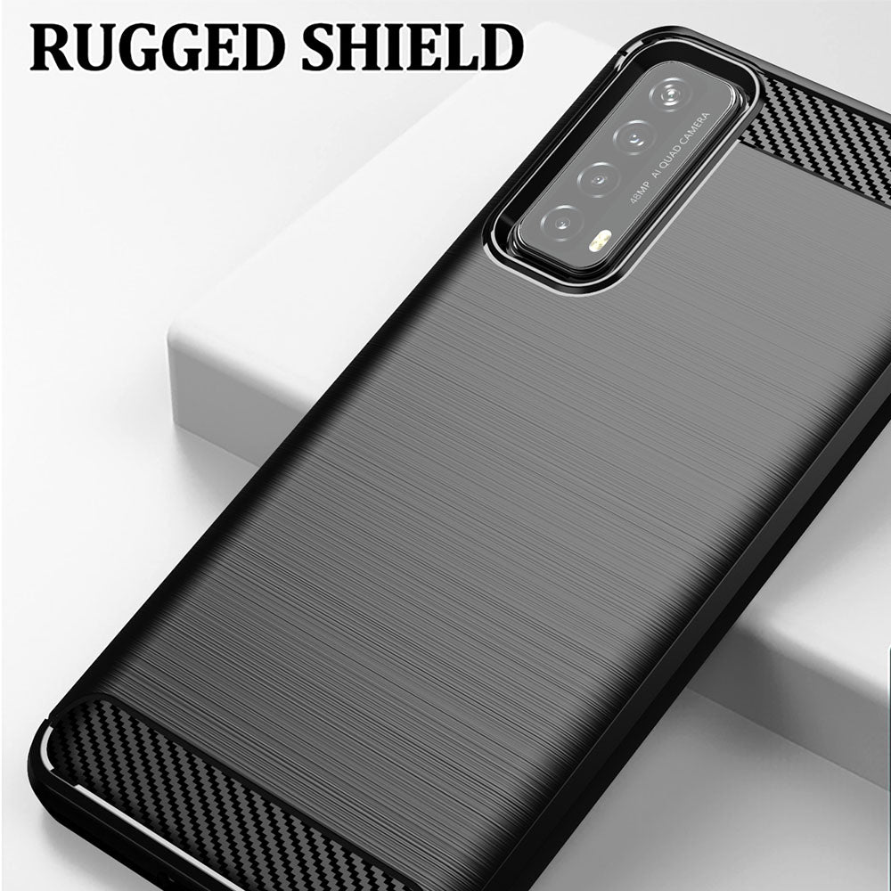 Capa para Huawei P smart 2021, Techsuit, Carbono, Preta