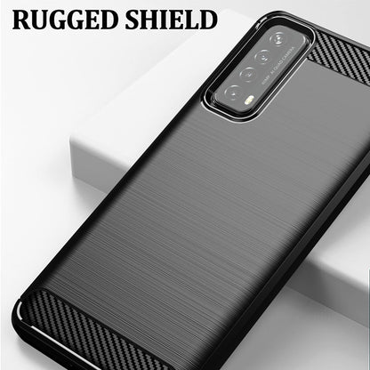 Capa para Huawei P smart 2021, Techsuit, Carbono, Preta