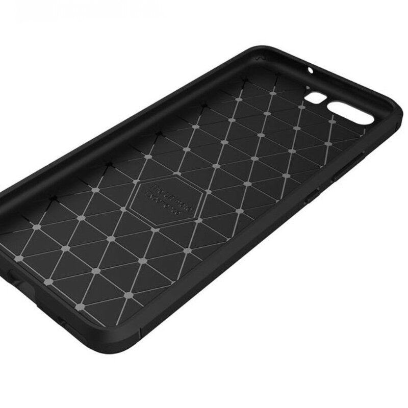 Capa para Huawei P10 Plus, Techsuit, Carbono, Preta
