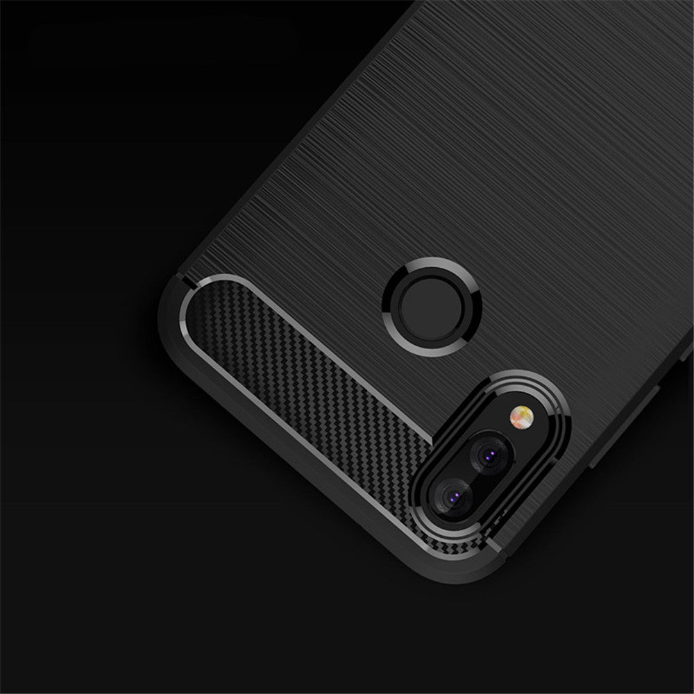 Capa para Huawei P20 Lite, Techsuit, Carbono, Preta