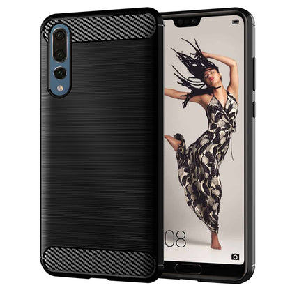 Capa para Huawei P20 Pro, Techsuit, Carbono, Preta