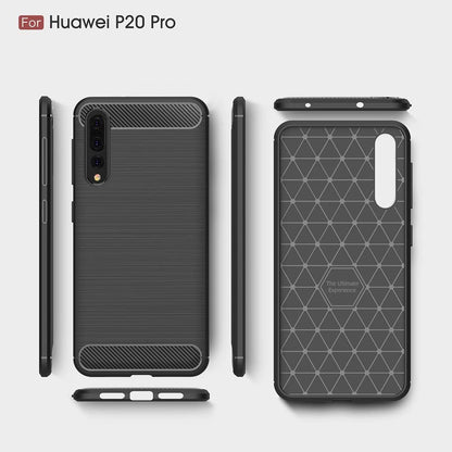 Capa para Huawei P20 Pro, Techsuit, Carbono, Preta