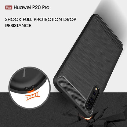 Capa para Huawei P20 Pro, Techsuit, Carbono, Preta