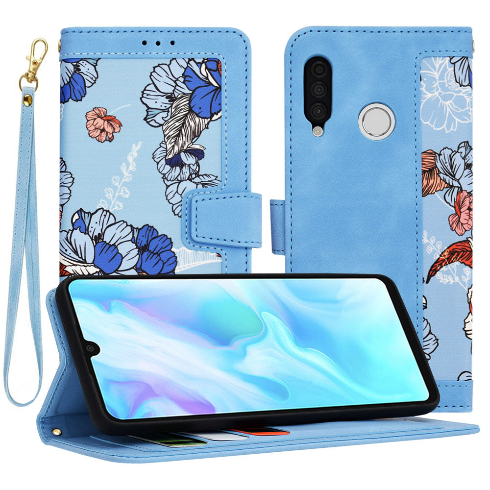 Capa para Huawei P30 lite New Edition / P30 lite, Techsuit, FlipCraft, Azul