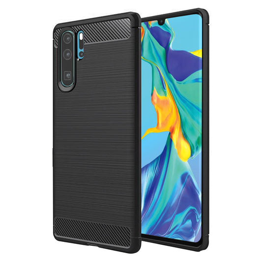 Capa para Huawei P30 Pro New Edition / P30 Pro, Techsuit, Carbono, Preta