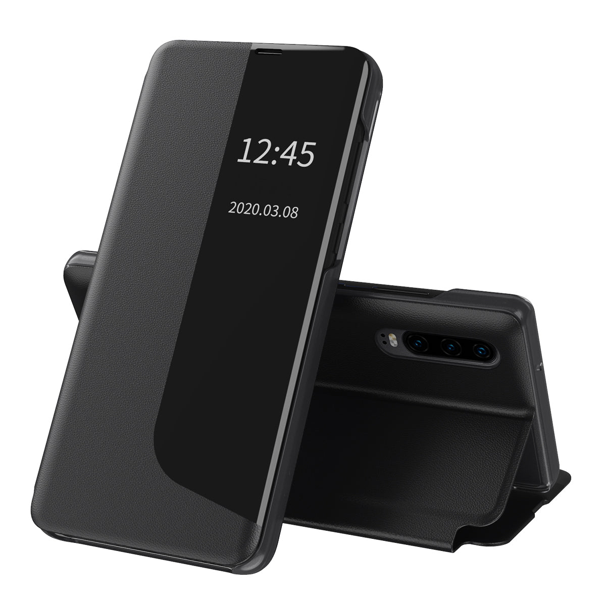 Capa para Huawei P30, Techsuit, eFold, Preta