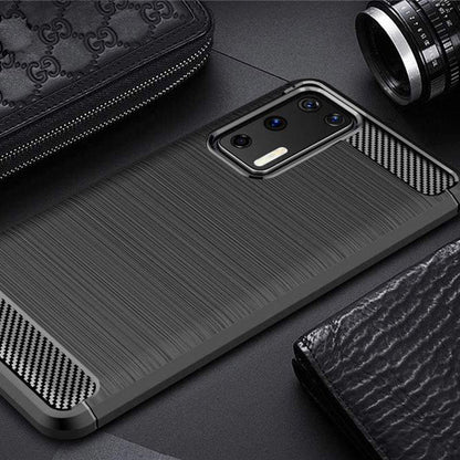 Capa para Huawei P40 Pro, Techsuit, Carbono, Preta