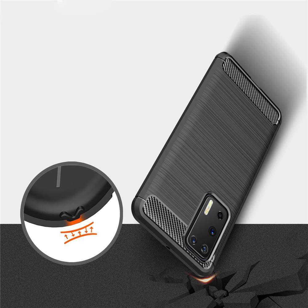Capa para Huawei P40 Pro, Techsuit, Carbono, Preta