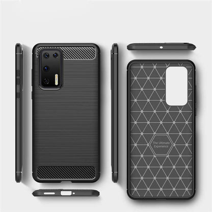 Capa para Huawei P40 Pro, Techsuit, Carbono, Preta