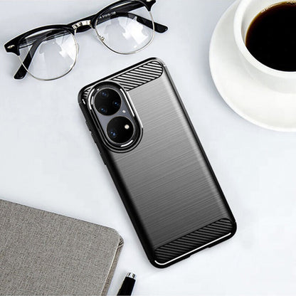 Capa para Huawei P50 Pro, Techsuit, Carbono, Preta