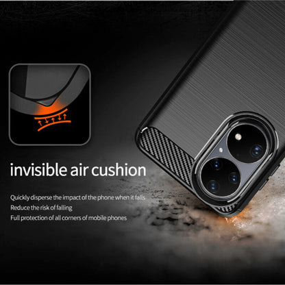 Capa para Huawei P50 Pro, Techsuit, Carbono, Preta
