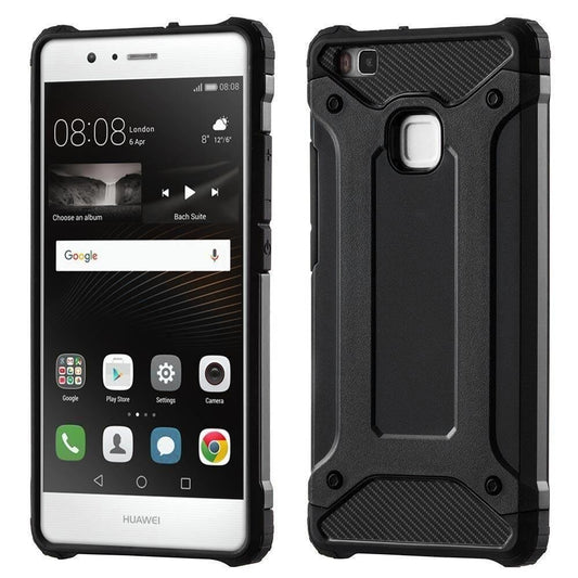 Capa para Huawei P9 lite (2016), Techsuit, Hybrid Armor, Preta
