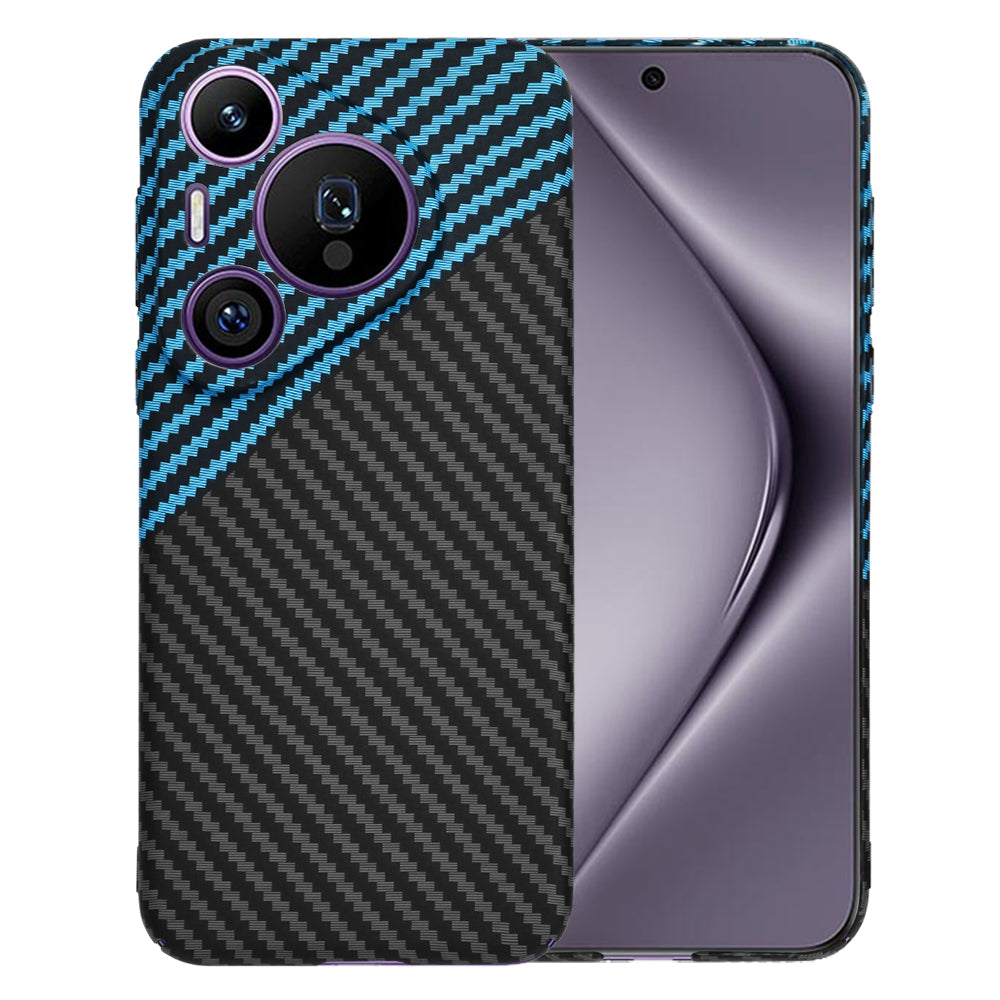 Capa para Huawei Pura 70 Pro, Techsuit, Carbonite FiberShell, Preto Azul