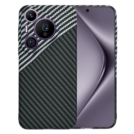 Capa para Huawei Pura 70 Pro, Techsuit, Carbonite FiberShell, Preto Cinzento