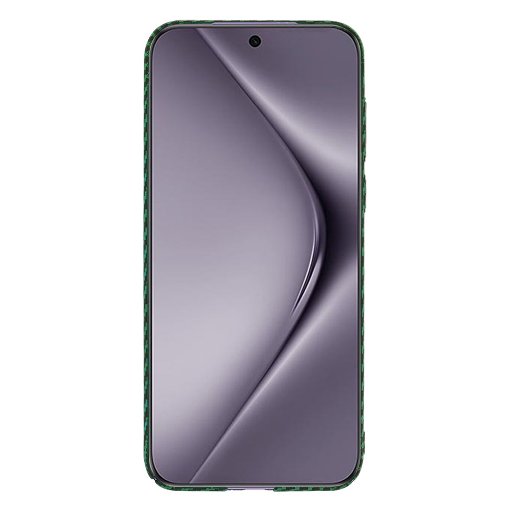 Capa para Huawei Pura 70 Pro, Techsuit, Carbonite FiberShell, Verde