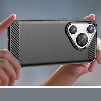 Capa para Huawei Pura 70, Techsuit, Carbono, Preta