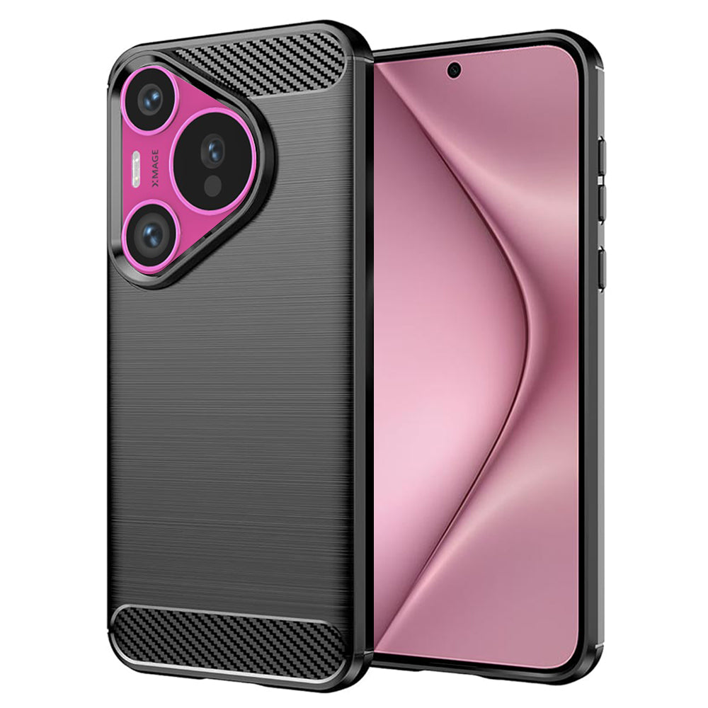 Capa para Huawei Pura 70, Techsuit, Carbono, Preta