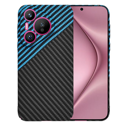 Capa para Huawei Pura 70, Techsuit, Carbonite FiberShell, Preto Azul