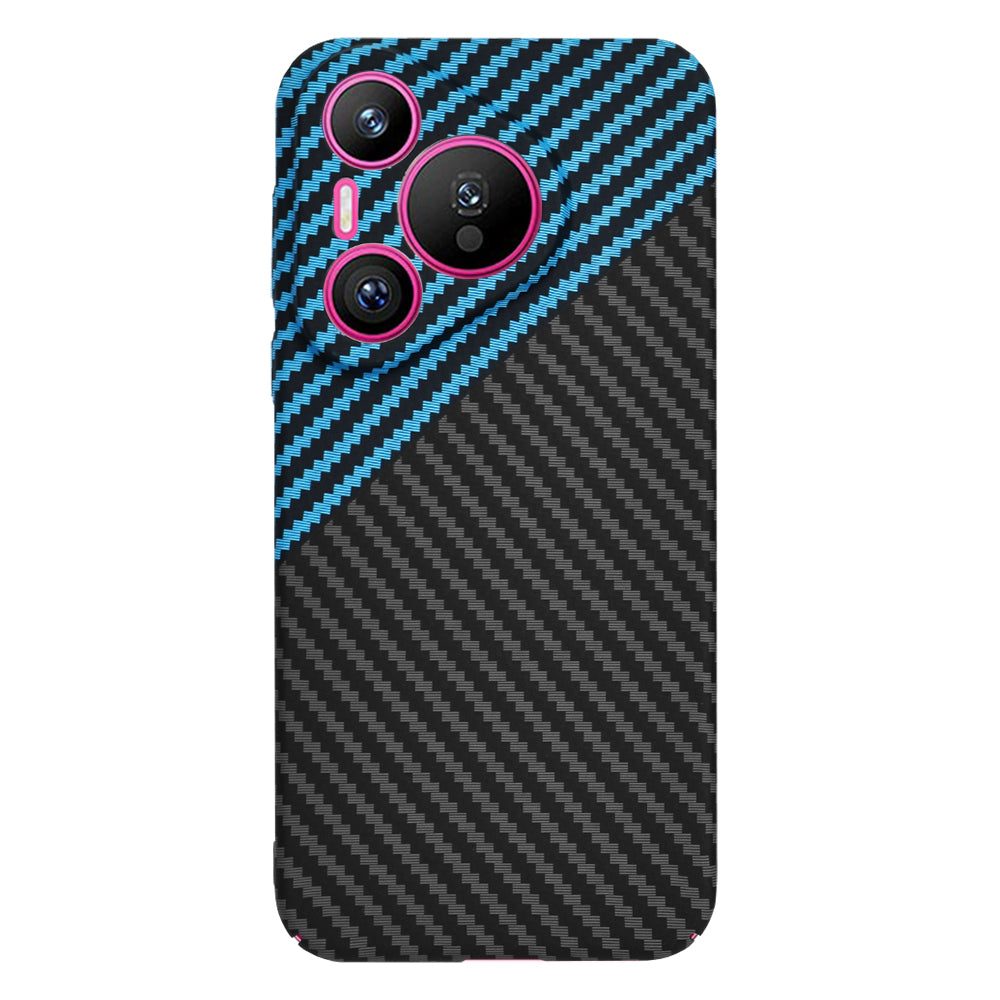 Capa para Huawei Pura 70, Techsuit, Carbonite FiberShell, Preto Azul