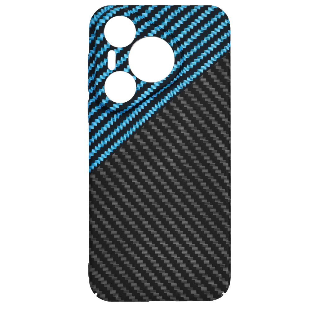 Capa para Huawei Pura 70, Techsuit, Carbonite FiberShell, Preto Azul