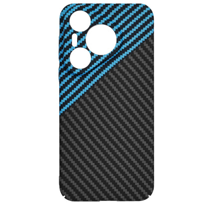 Capa para Huawei Pura 70, Techsuit, Carbonite FiberShell, Preto Azul