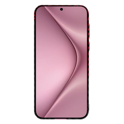 Capa para Huawei Pura 70, Techsuit, Carbonite FiberShell, Preto Vermelho