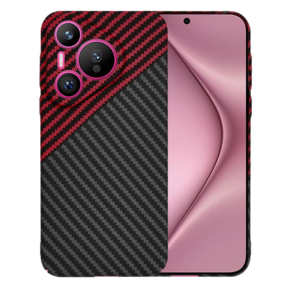 Capa para Huawei Pura 70, Techsuit, Carbonite FiberShell, Preto Vermelho