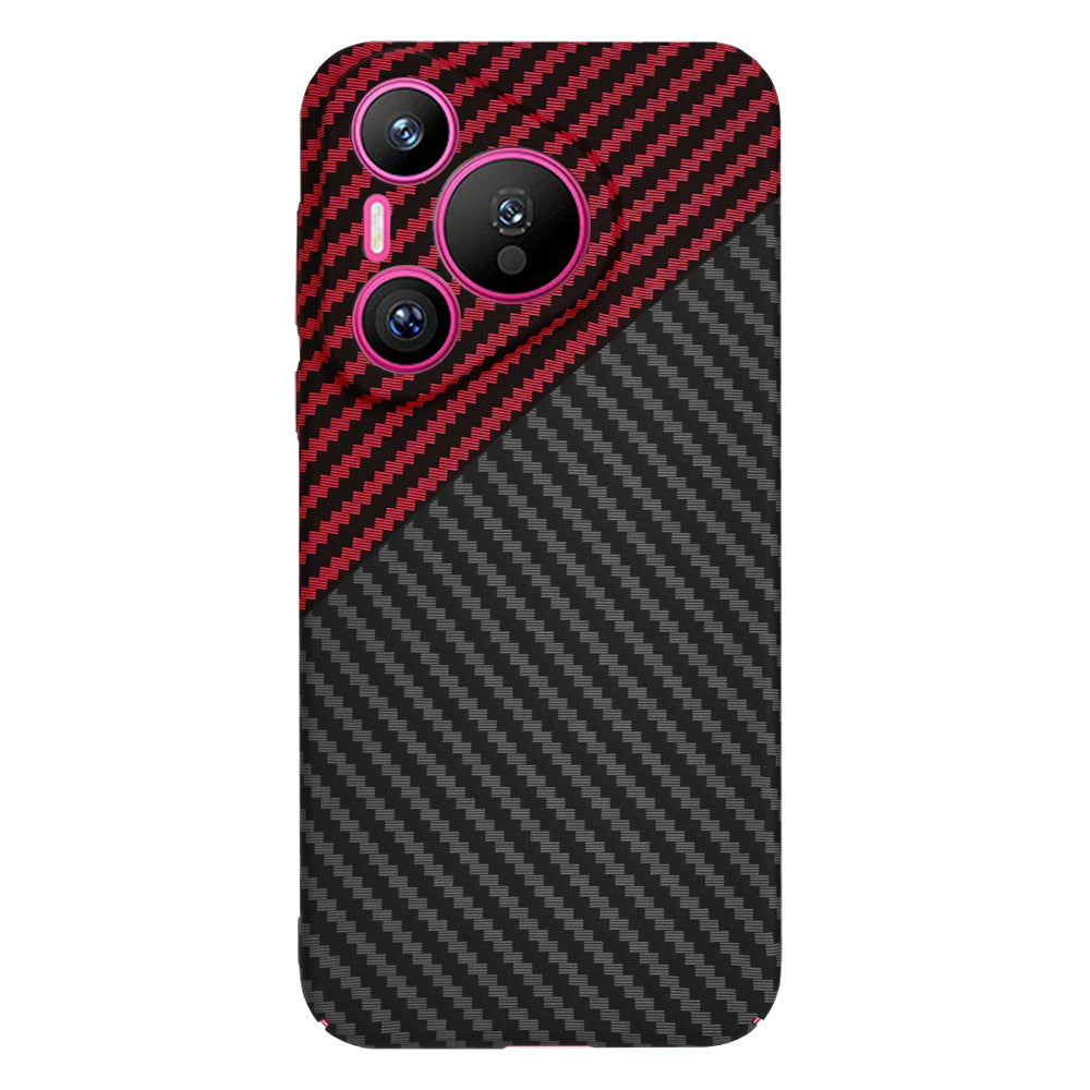 Capa para Huawei Pura 70, Techsuit, Carbonite FiberShell, Preto Vermelho