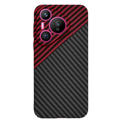 Capa para Huawei Pura 70, Techsuit, Carbonite FiberShell, Preto Vermelho