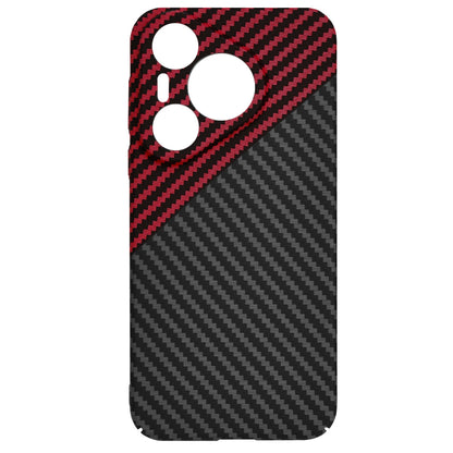 Capa para Huawei Pura 70, Techsuit, Carbonite FiberShell, Preto Vermelho
