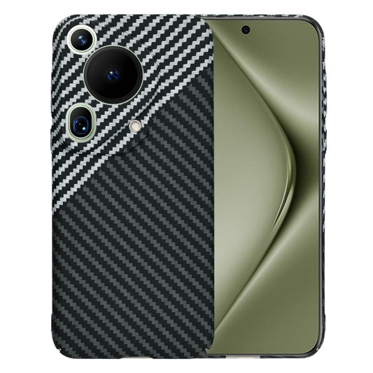 Capa para Huawei Pura 70 Ultra, Techsuit, Carbonite FiberShell, Preto Cinzento