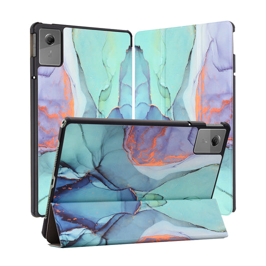 Capa para Lenovo Idea Tab 11, Techsuit, FoldPro Green Time, Multicolor